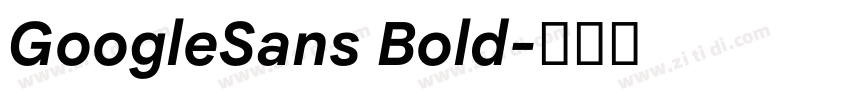 GoogleSans Bold字体转换